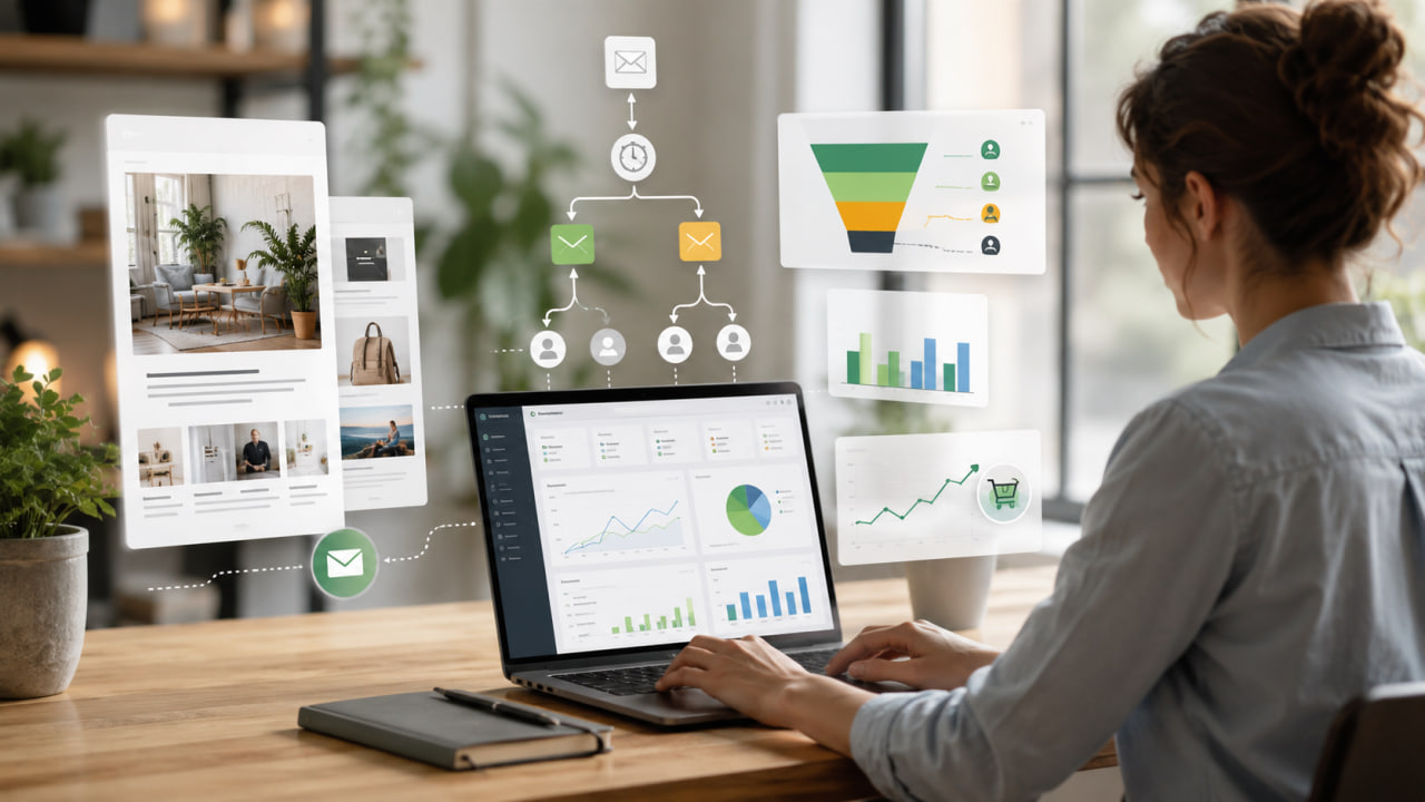 Email marketing strategy for a B2B technology brand with segmented messages, campaign planning and performance tracking
